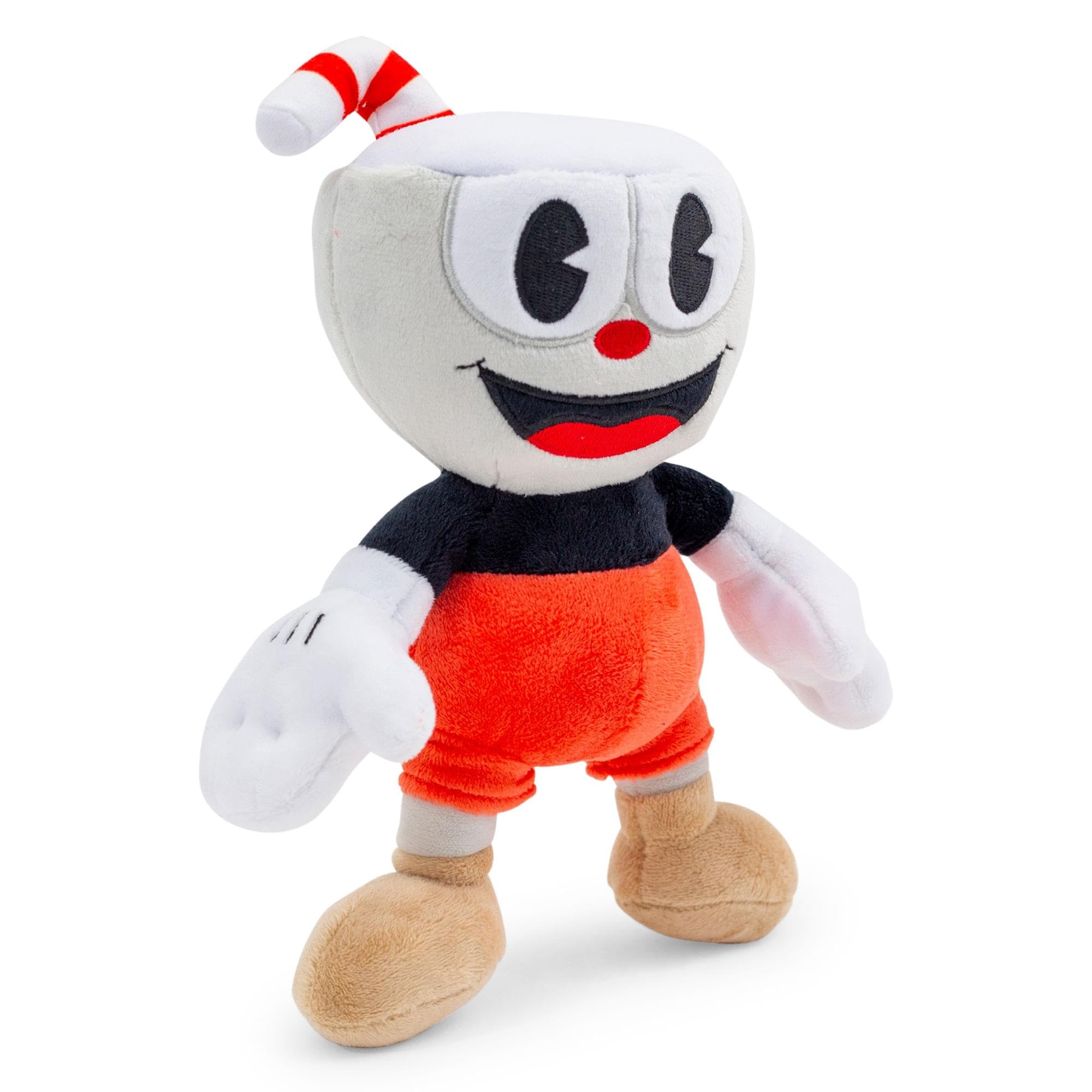 Toynk Cuphead 8-inch plush back view for minimalist display