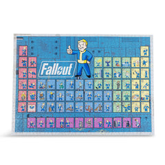 Toynk Fallout periodic table Vault Boy medic portrait with bold contrast and nostalgic vibes