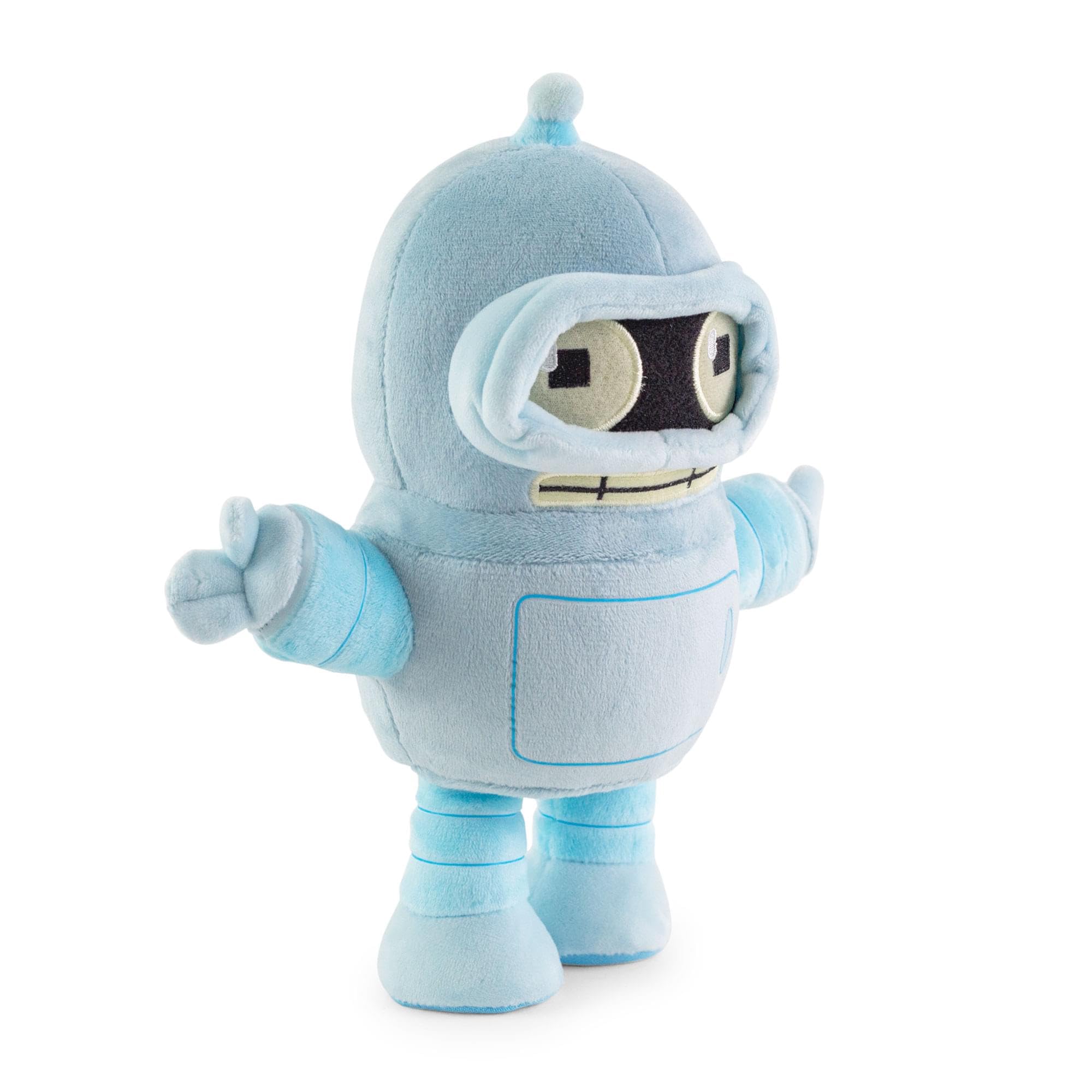 Toynk Futurama Bender 8-Inch Chibi Plush back view showcases embroidered detail