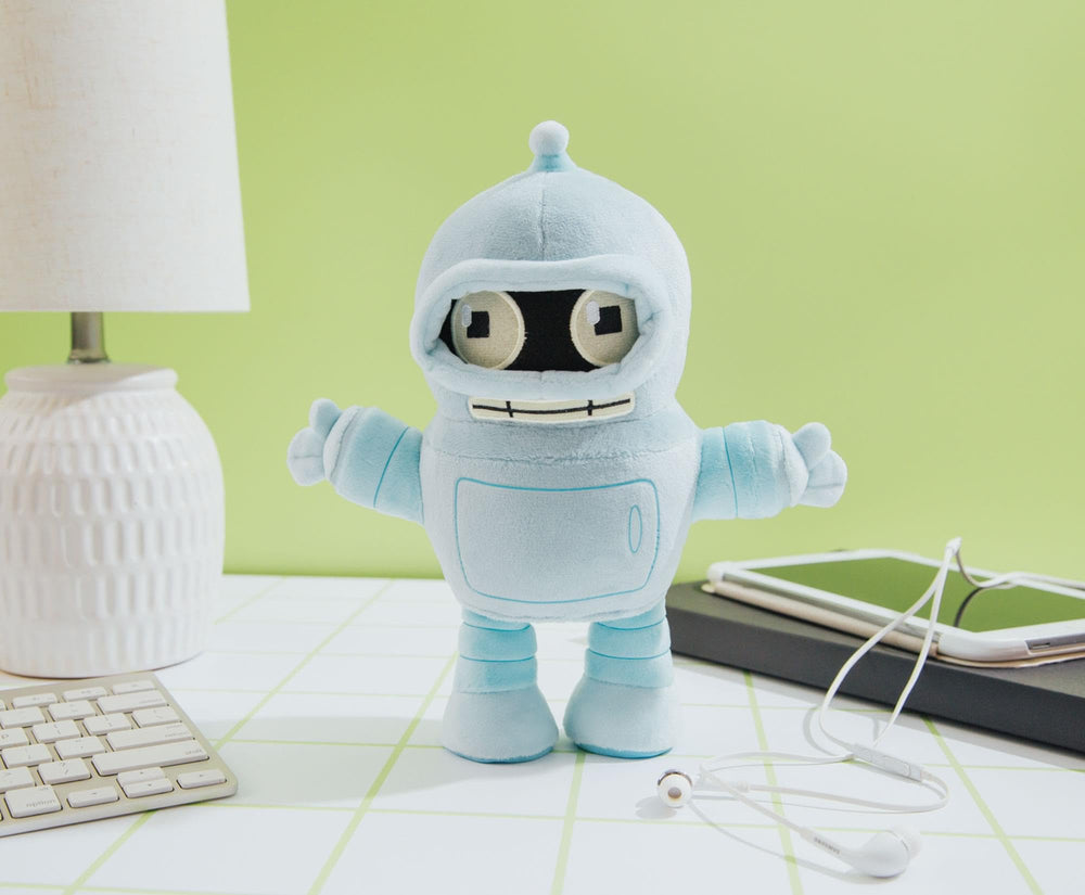 Toynk Futurama Bender 8-Inch Chibi Plush eyes closeup enhances cuteness
