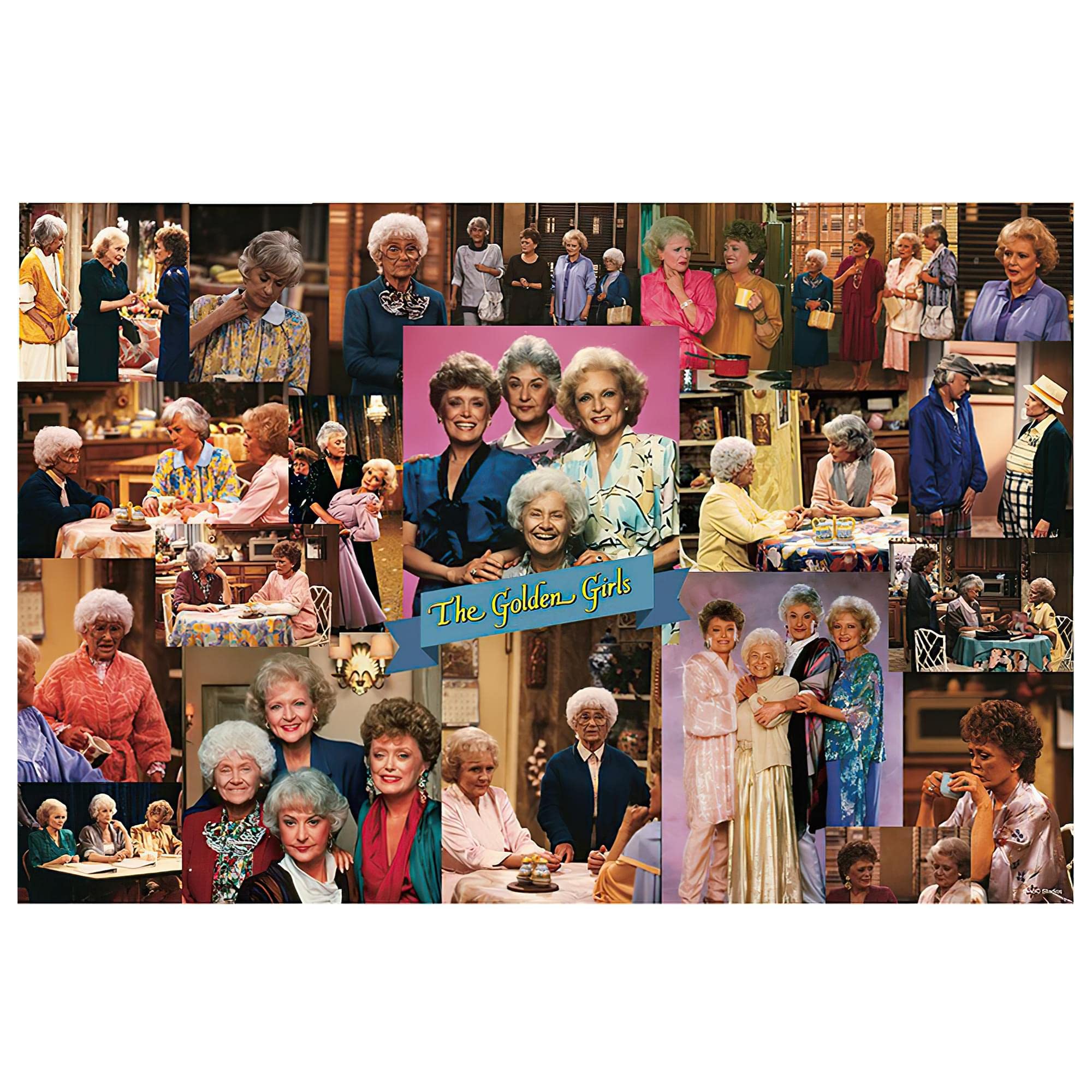 Toynk The Golden Girls collage puzzle 1000-piece, perfect for family game night.