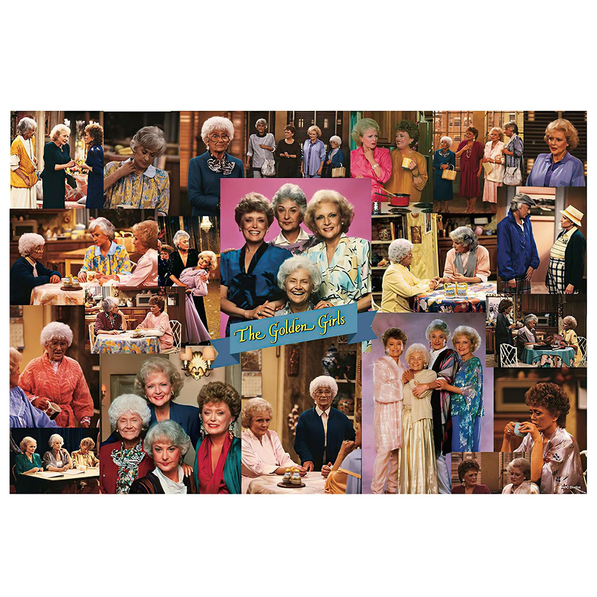 Toynk The Golden Girls collage puzzle 1000-piece, perfect for family game night.