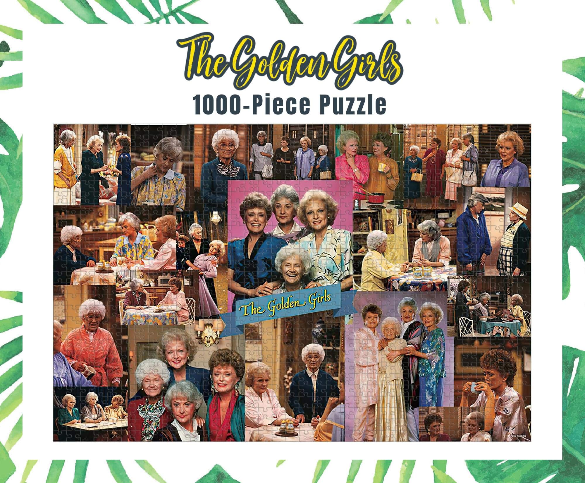 Toynk Golden Girls collage center group shot and banner logo, iconic moment to assemble.