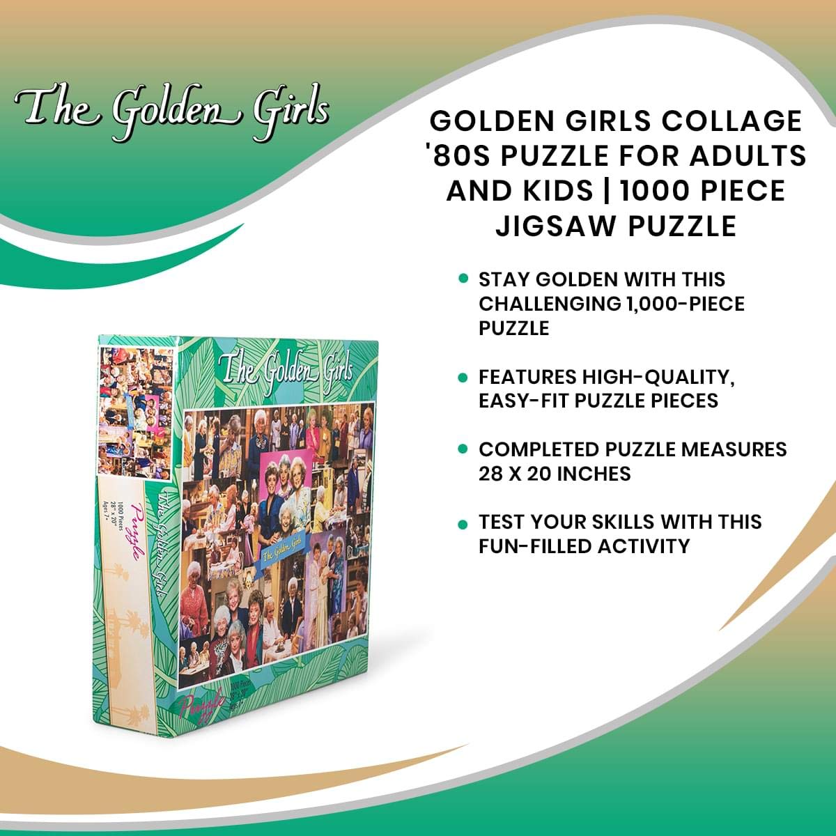 Toynk puzzle captures The Golden Girls nostalgia, ideal for cozy evenings.