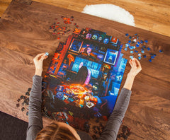 Iconic horror icons from classic films inspire this challenging jigsaw
