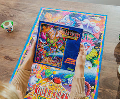 Toynk Killer Klowns finished size reference 28 by 20 inches
