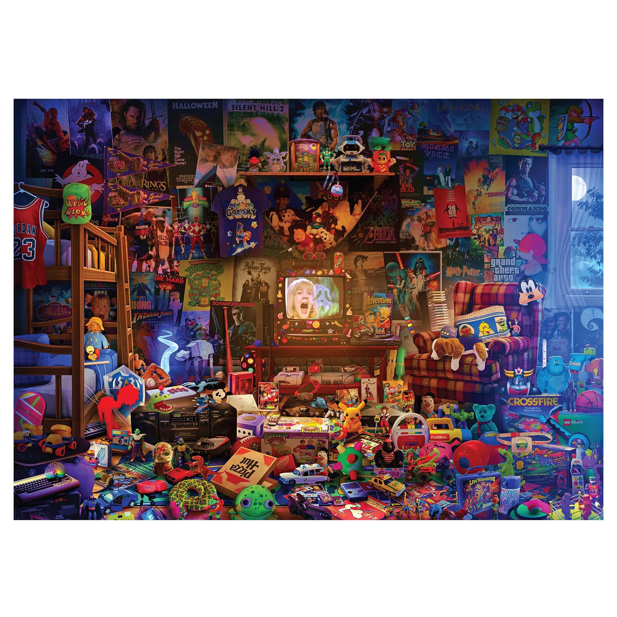 Toynk Millennial Dream Room puzzle box art by Rachid Lotf, nostalgic for fans.