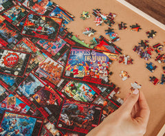 Toynk art collage close-up showcases classic titles for fans
