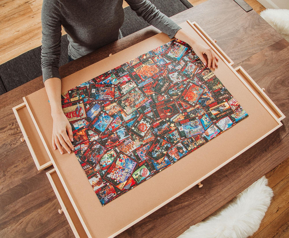 Toynk assembly-in-progress captures social puzzle night invitation