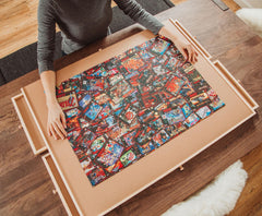Toynk assembly-in-progress captures social puzzle night invitation