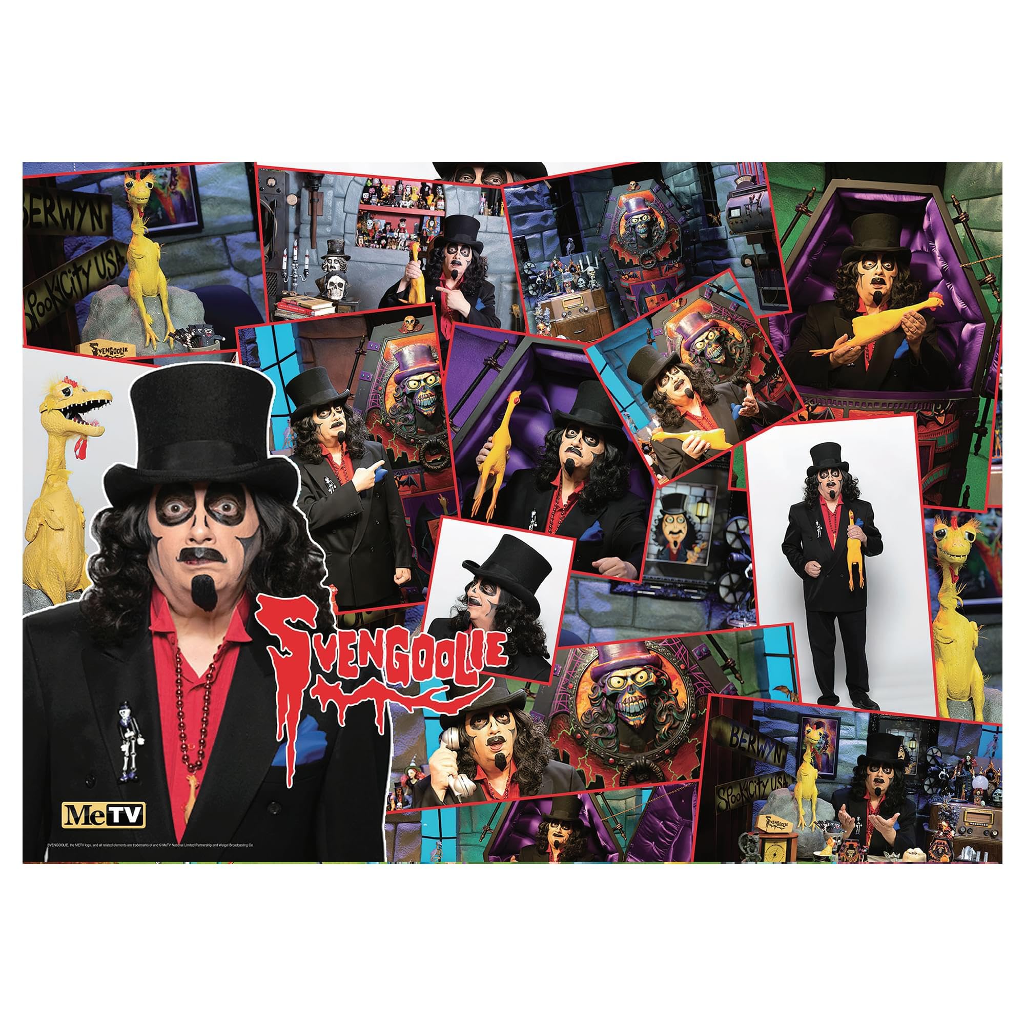 Toynk Svengoolie collage puzzle cover—officially licensed, ideal for immersive at-home fun.