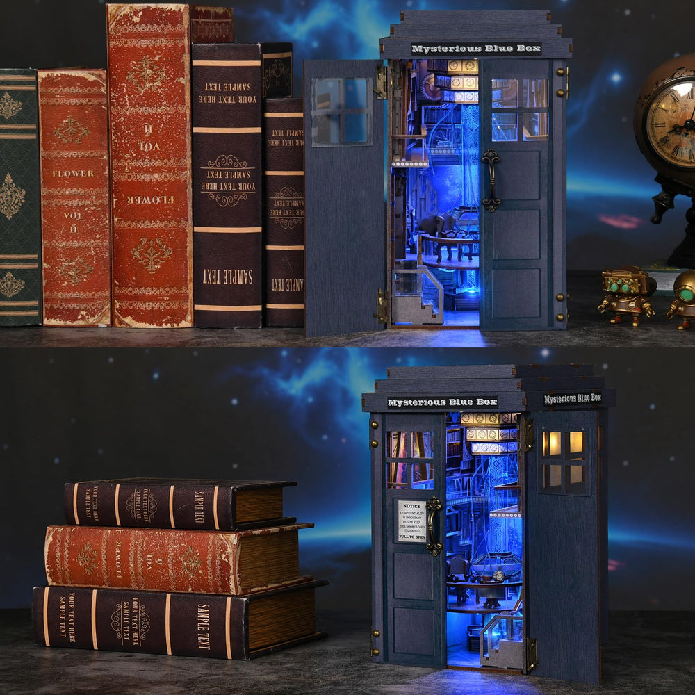 TOYQI Book Nook assembly guide and battery note