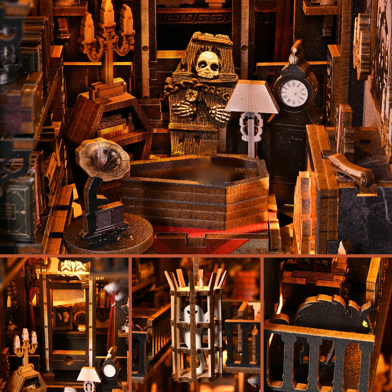 TOYQI miniature dollhouse detailed room for imaginative display