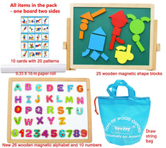 Foldable magnetic easel designed for compact storage and travel