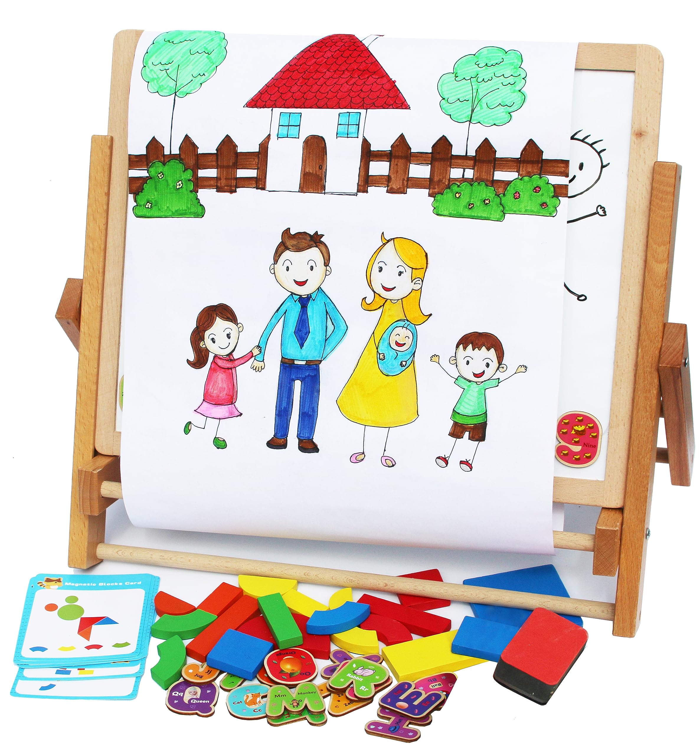 Magnetic letters and numbers to support early literacy and counting