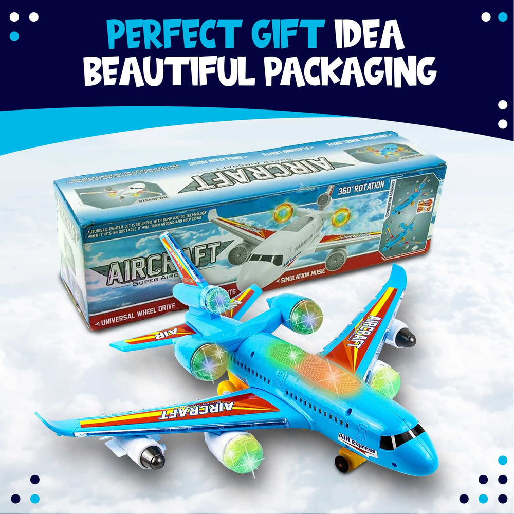 Toysery kid-friendly airplane toy makes a great gift for curious kids and budding pilots.