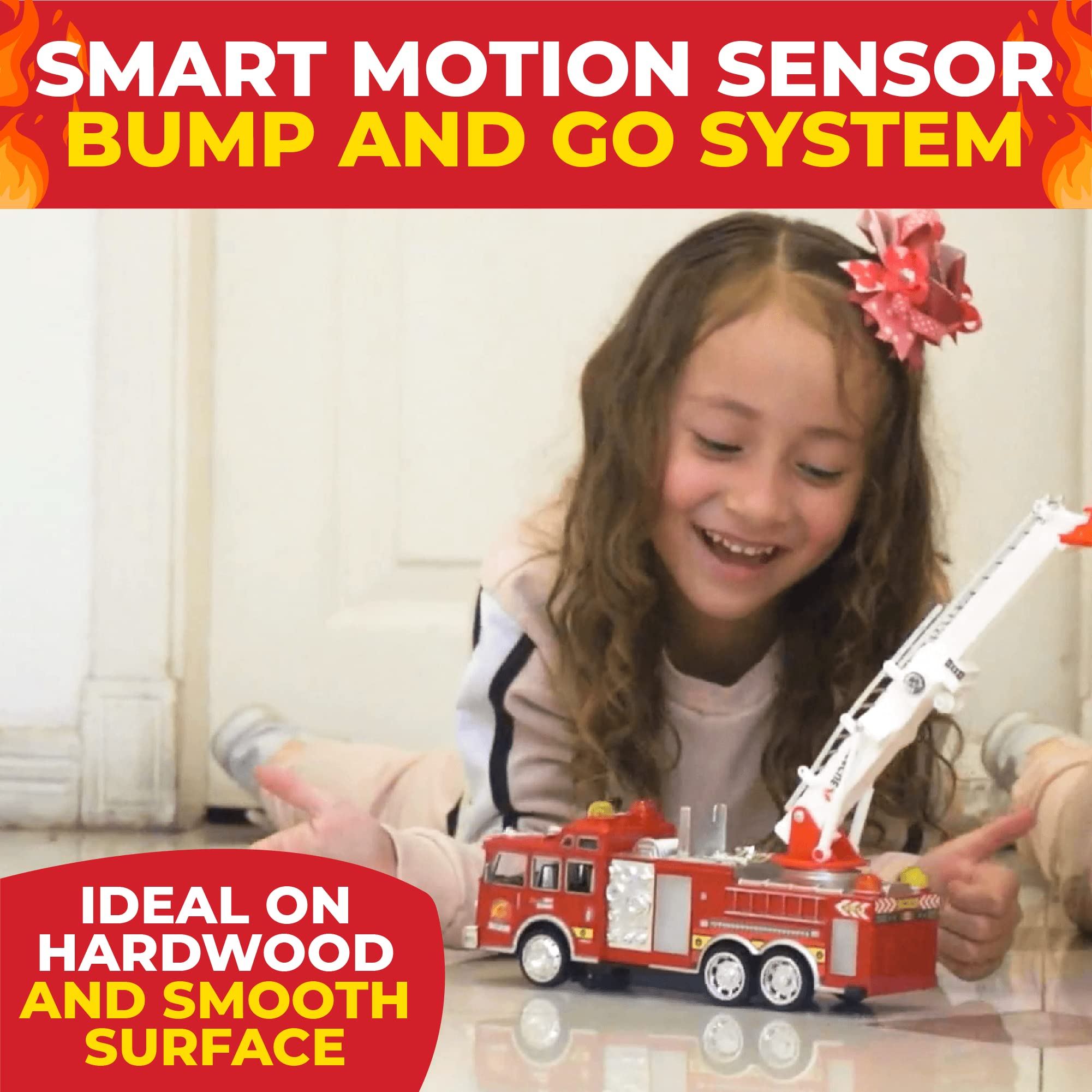 Toysery fire truck role-play toy sparks imaginative storytelling.