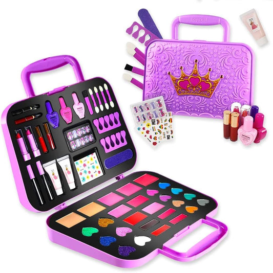 Toysical Kids Makeup Kit front cover with vibrant colors for imaginative play.