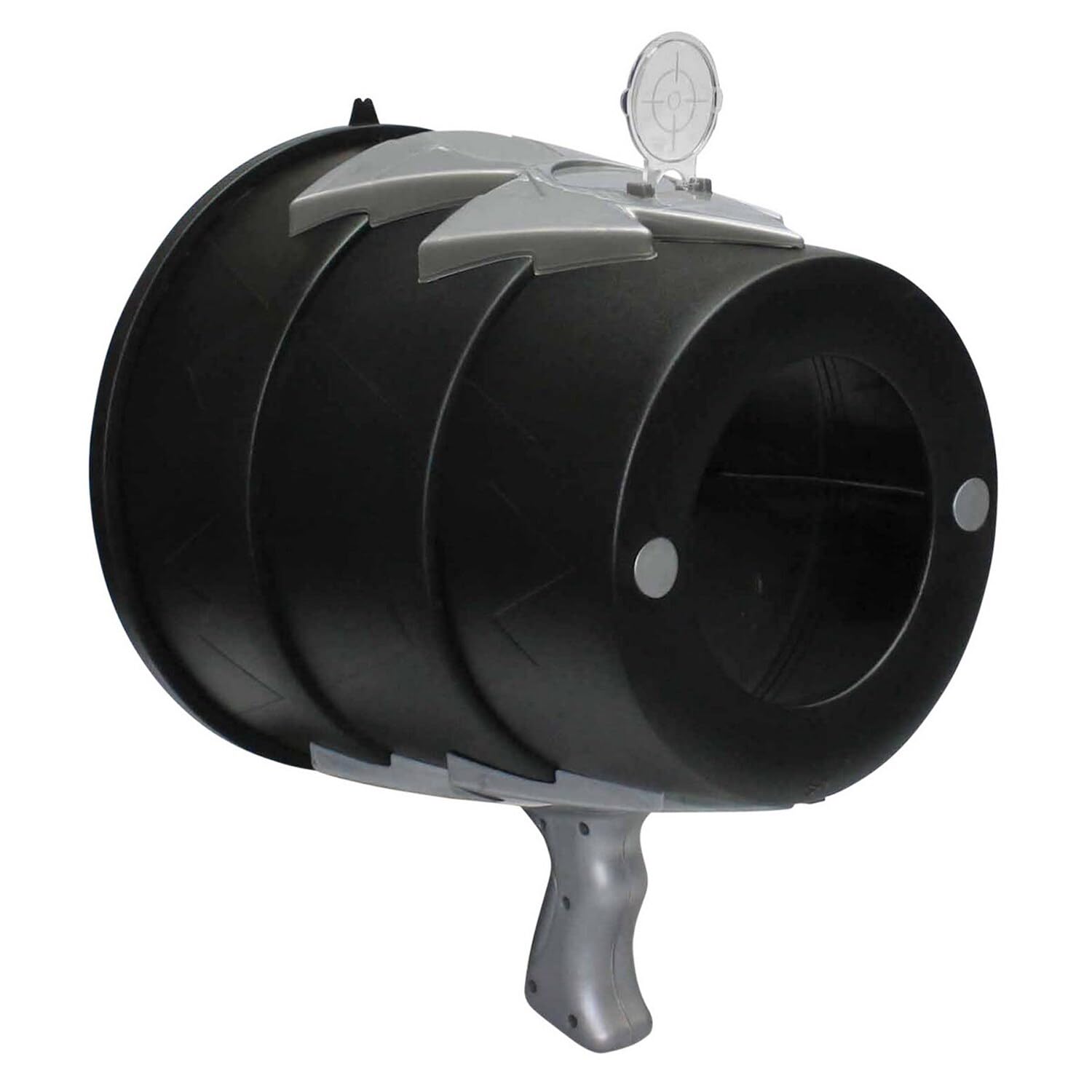 Toysmith Airzooka target-practice: precise aim without mess or noise.