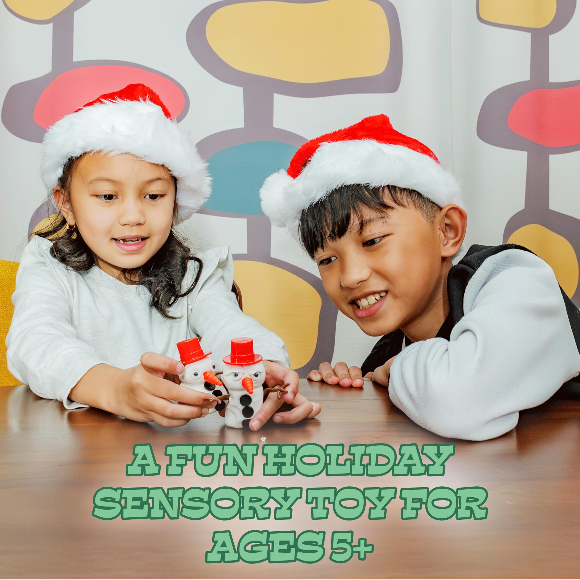 Toysmith reusable putty storage container keeps melted snowman putty fresh between sessions.