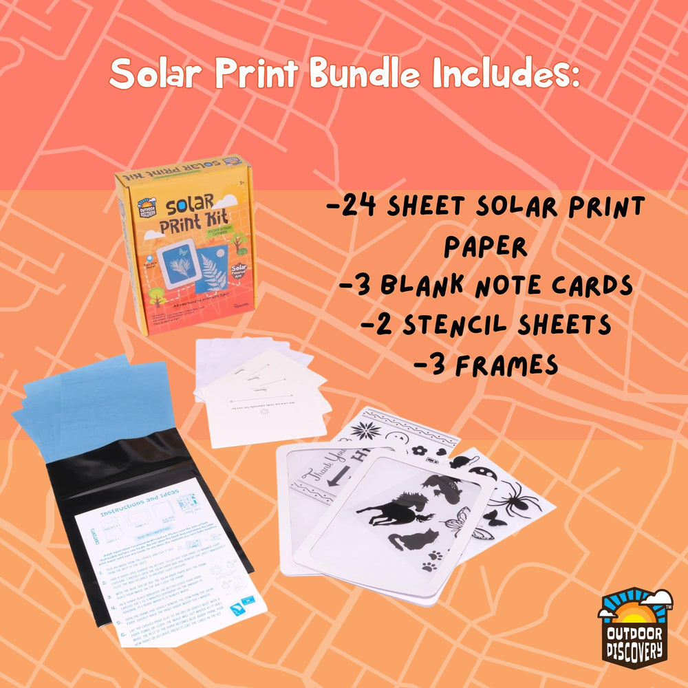 Toysmith sun print paper refill pack for ongoing solar art projects.