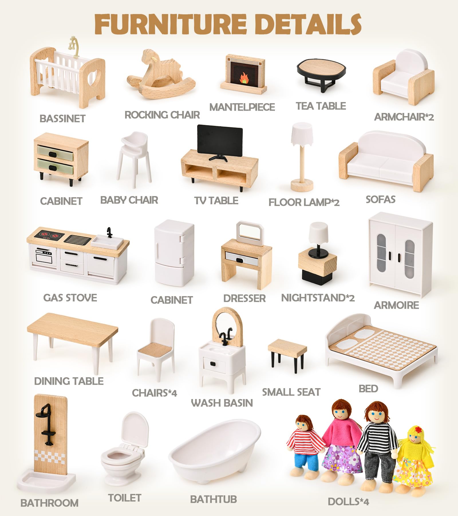 Toyssa poseable dolls ready for sit, stand, or bend play.