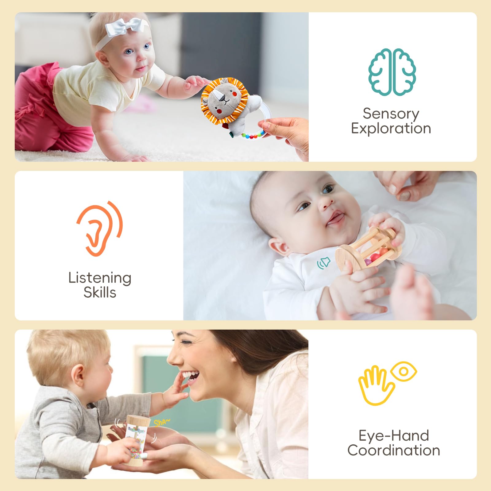 Toyssa flash card promotes color and shape recognition safely