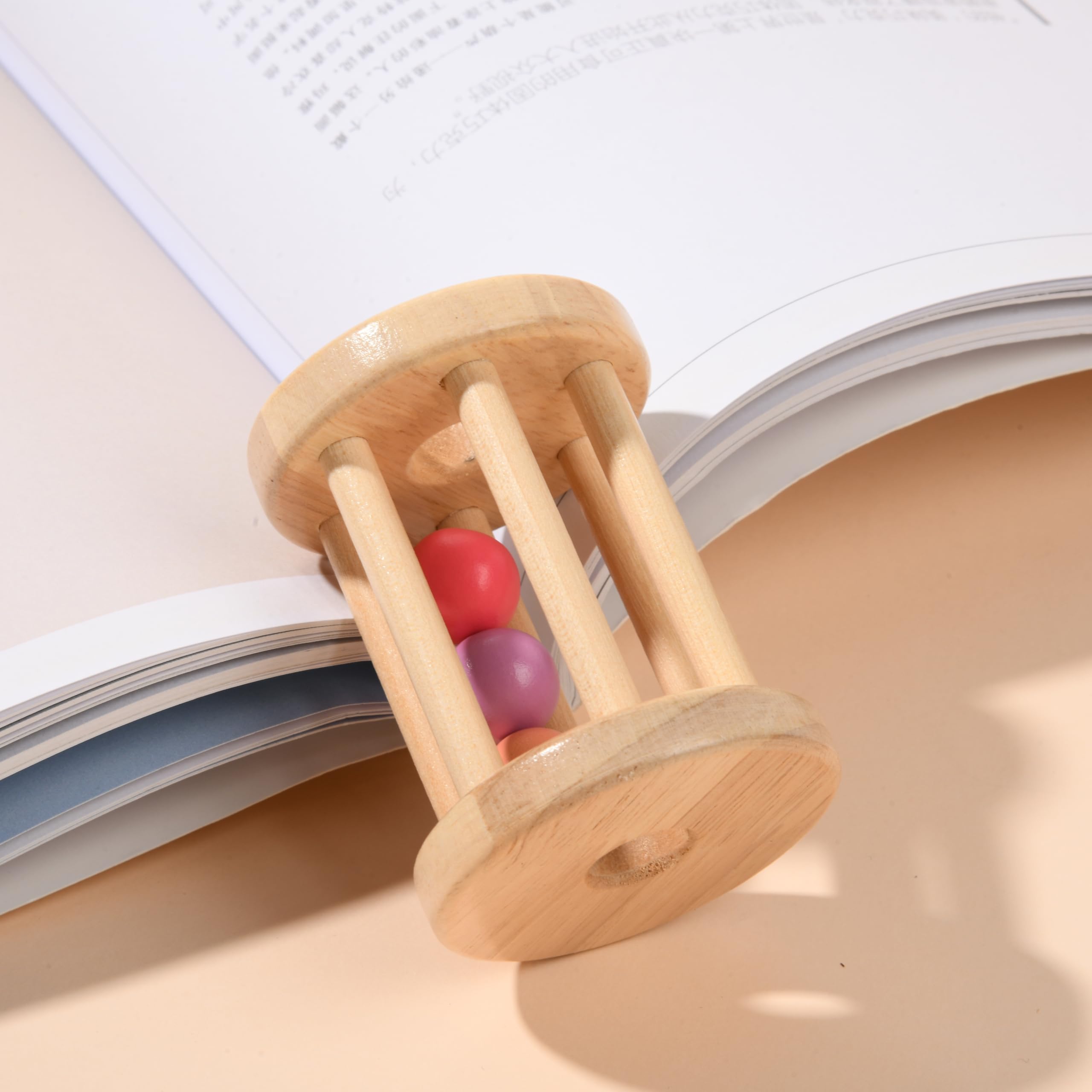 Toyssa mirror textile drum rotates to captivate baby's curiosity
