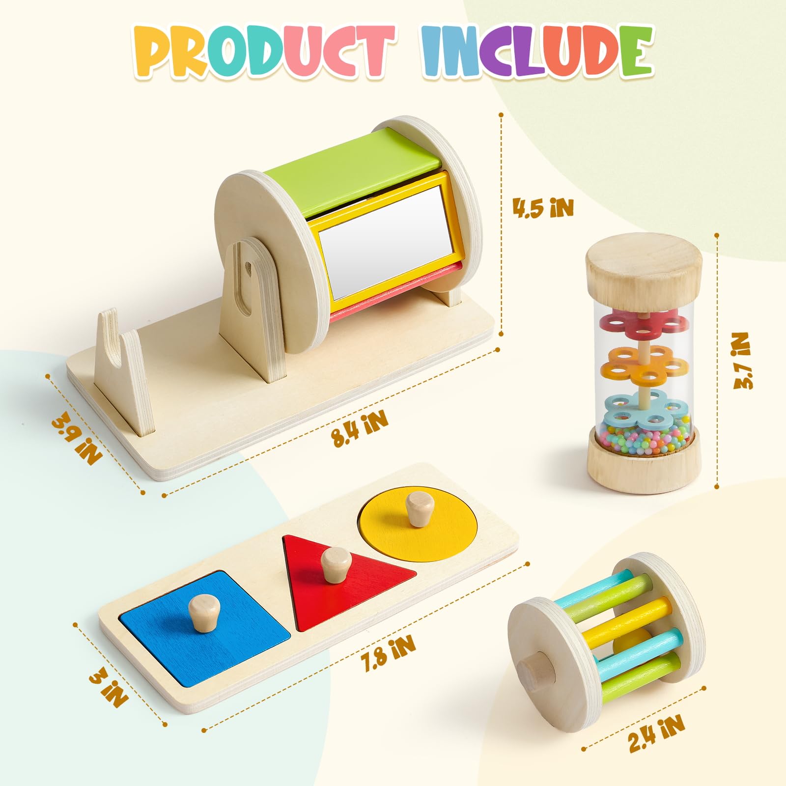 Toyssa triangle shape puzzle piece fosters geometric awareness.