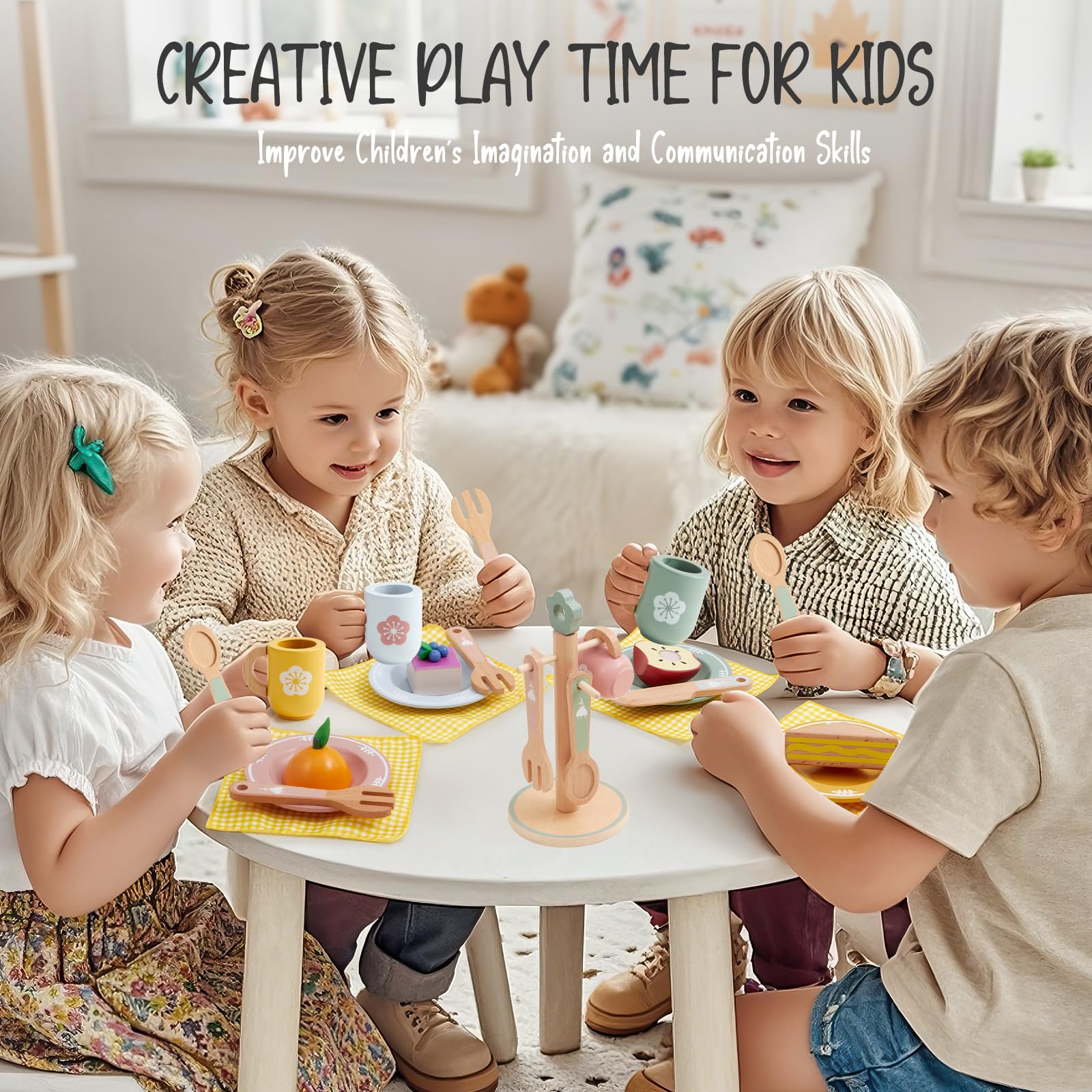 Toyssa removable dishware helps kids practice cleaning up after meals