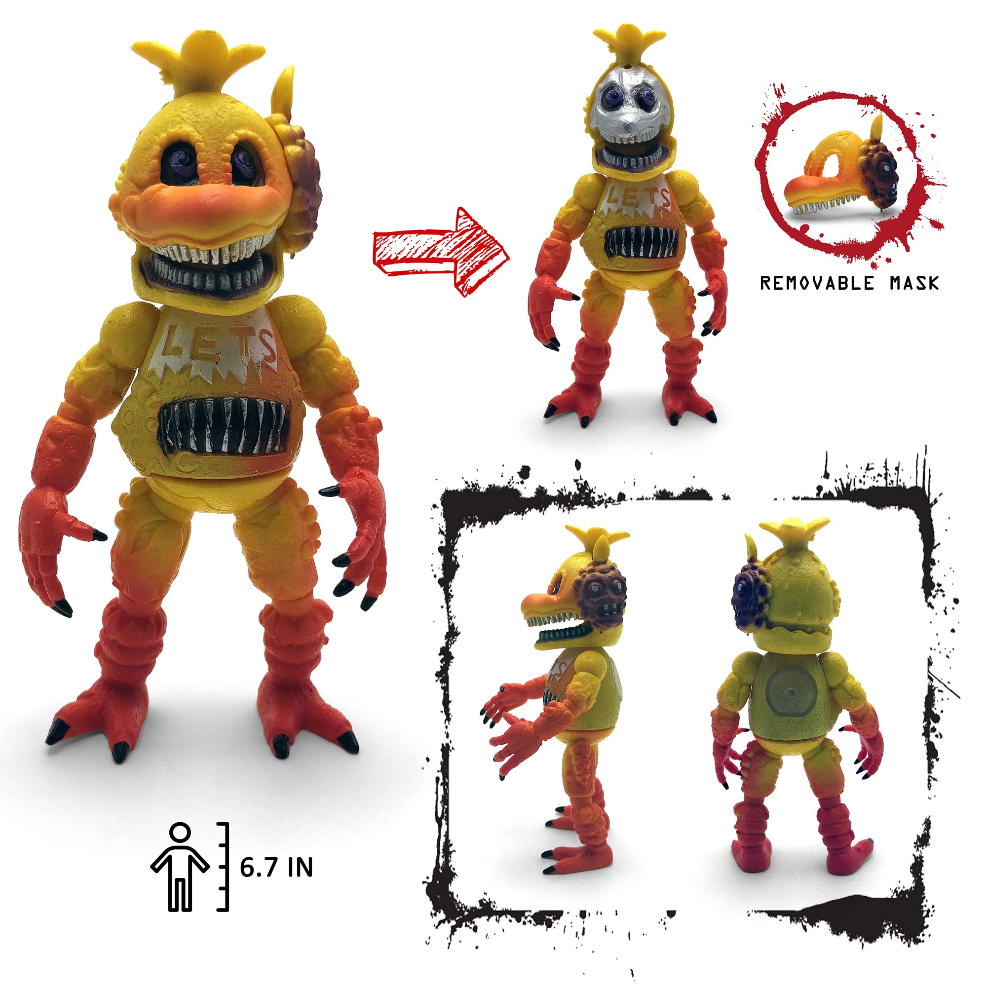 Toysvill FNAF Fazbear figure as a striking centerpiece for rooms