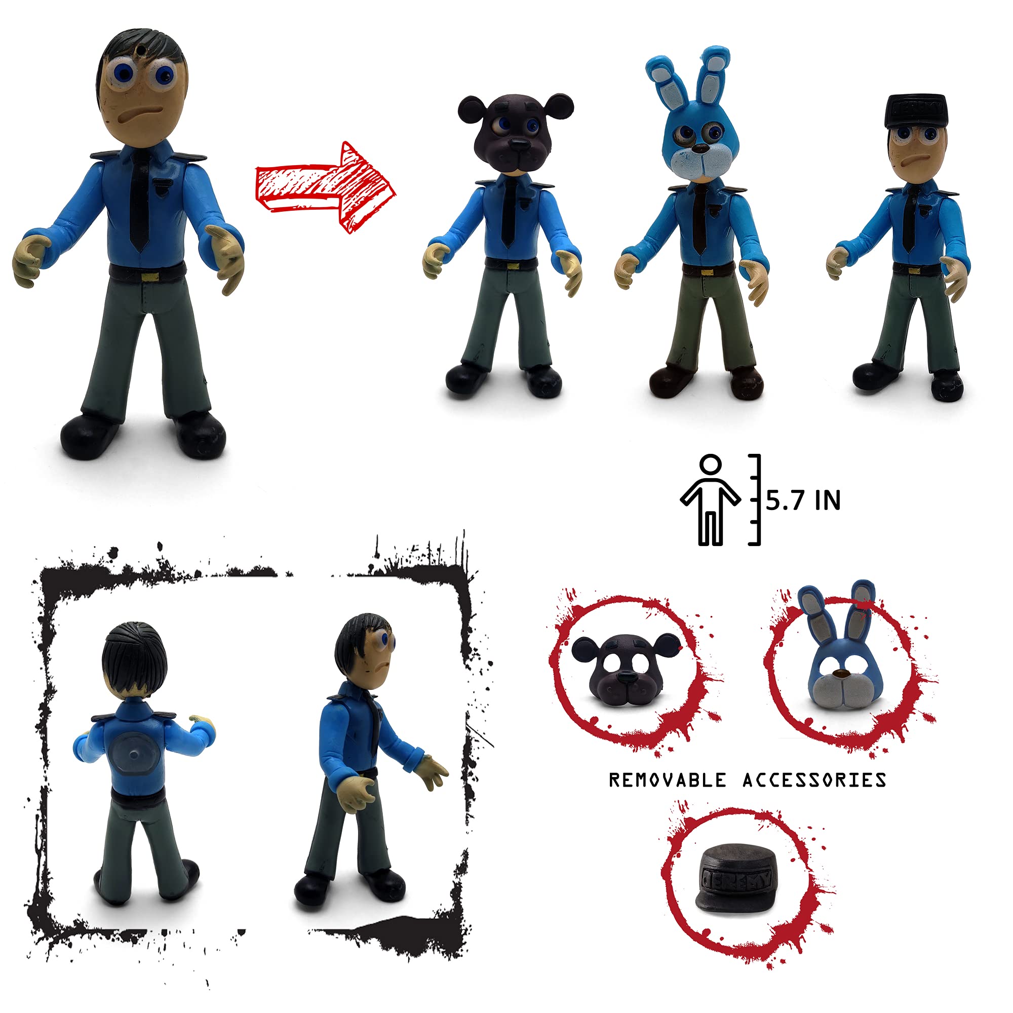 Toysvill FNAF headgear options offer versatile cosplay looks