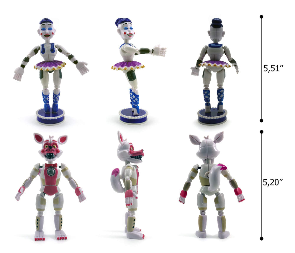 Toysvill FNAF Funtime Foxy figure ready for dynamic action scenes