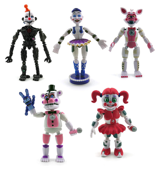 Toysvill FNAF Funtime Freddy figure with poseable limbs for display and play