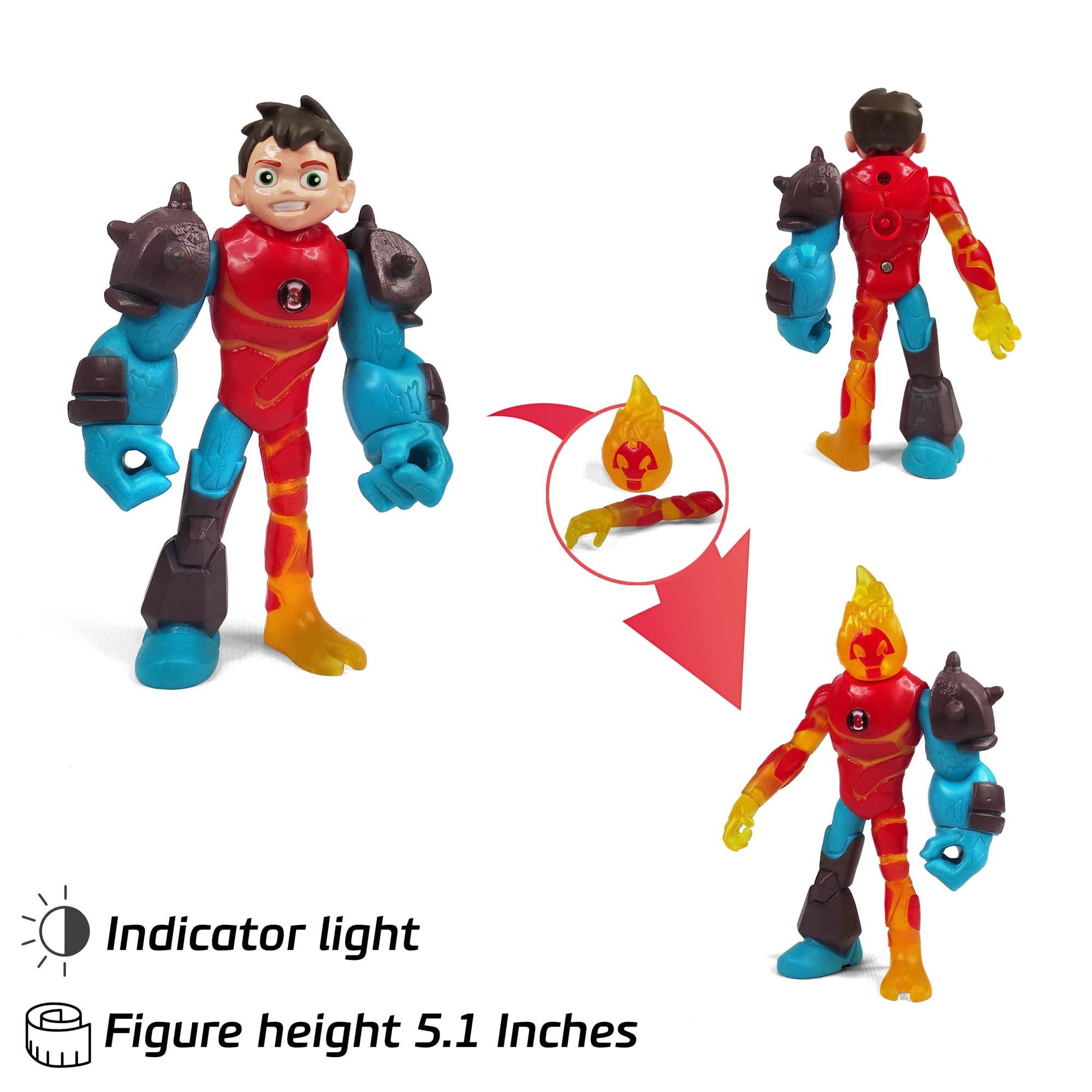 Toysvill Protector of Earth Heatblast figure great for fiery storytelling