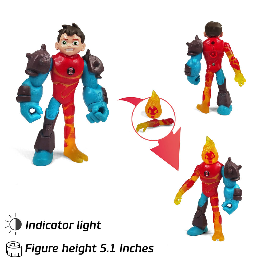 Toysvill Protector of Earth Heatblast figure great for fiery storytelling