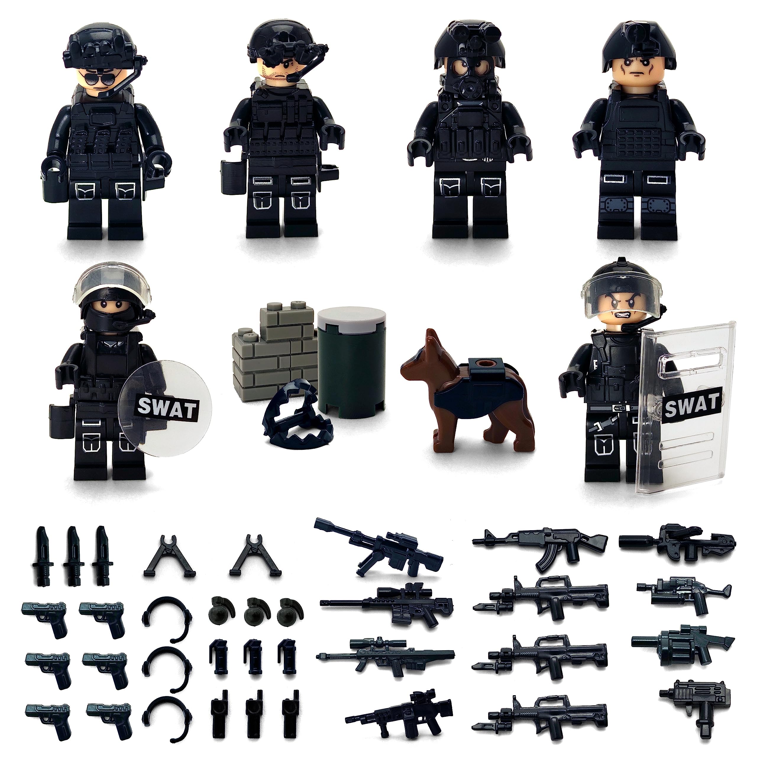 Toysvill SWAT build model with clear instructions for assembly