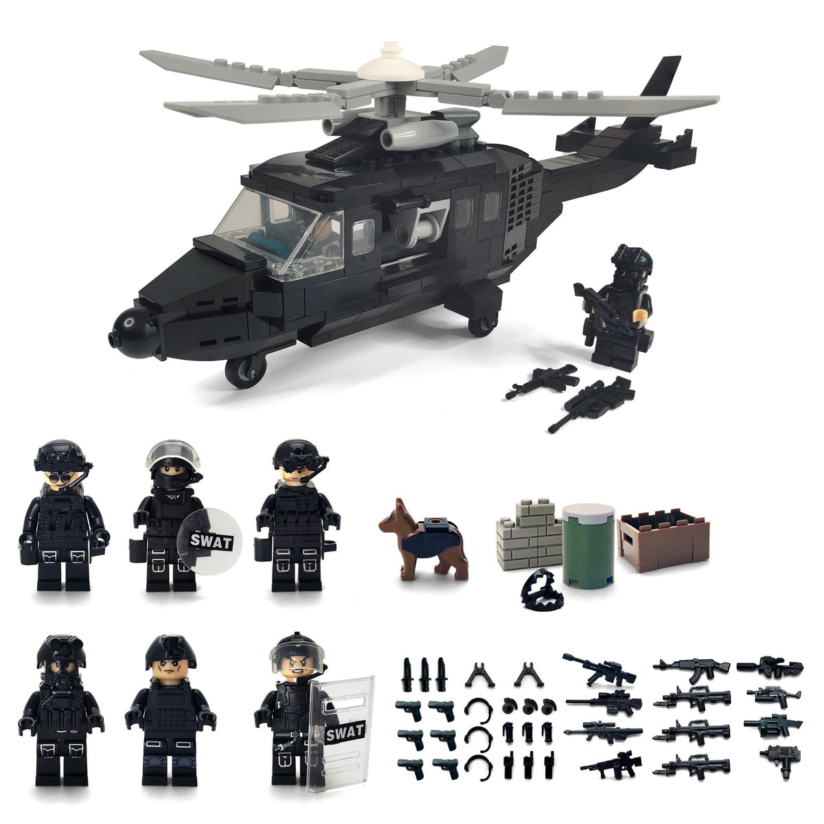 Toysvill SWAT figures set of 8 for imaginative play and story-building
