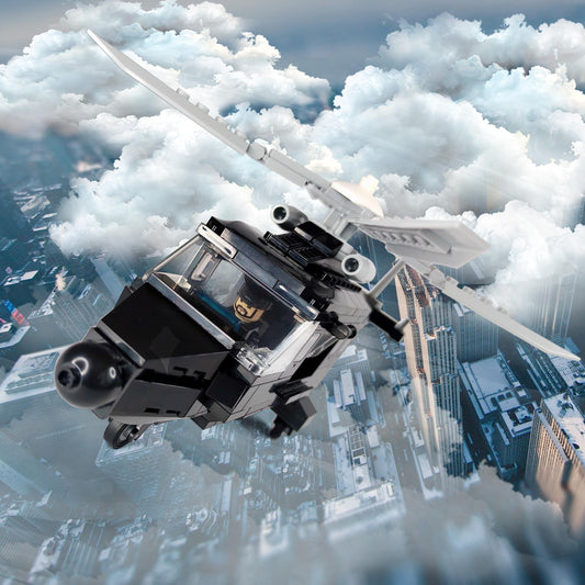 Toysvill SWAT police helicopter included for action-packed playtime