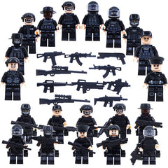 Toysvill SWAT weapons and gear add realistic detail to play.
