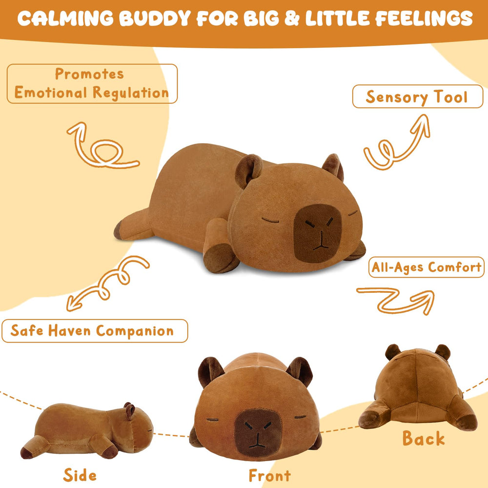 TOYSYM capybara plush durable stitching for lasting play sessions.