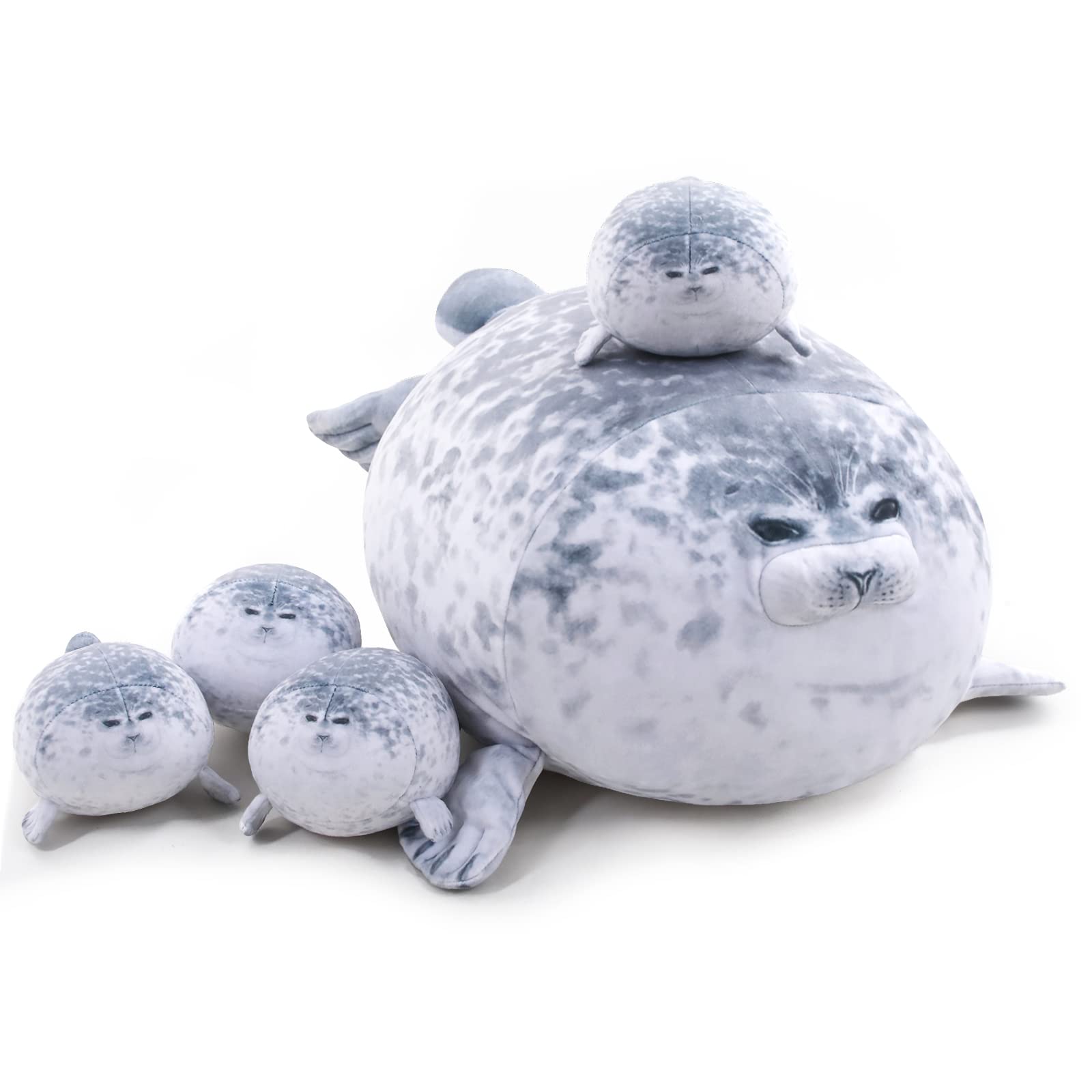 TOYSYM packaged gift-ready seal plush for birthdays and holidays.
