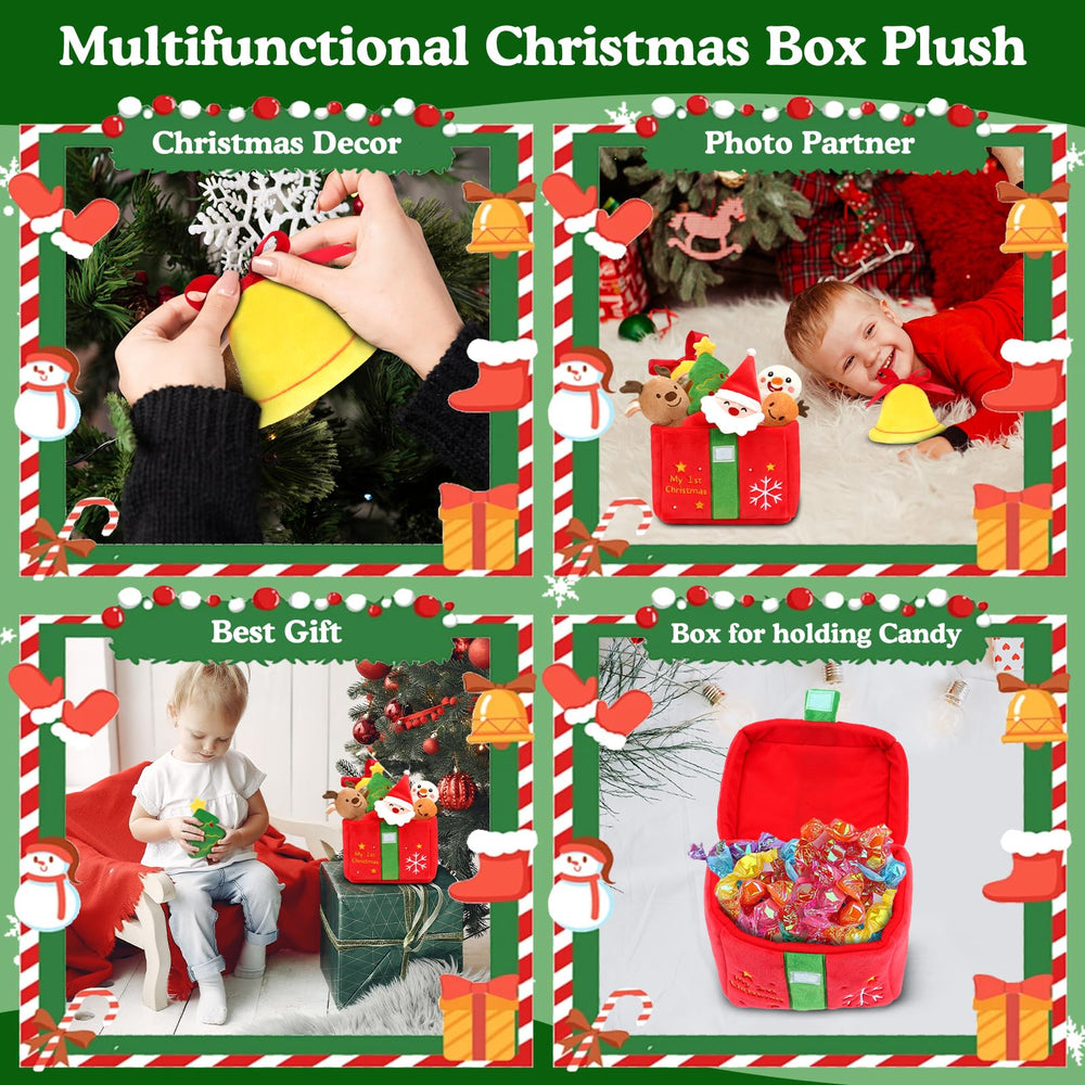 TOYSYM My First Plush Christmas Box Christmas tree plush for decorative display