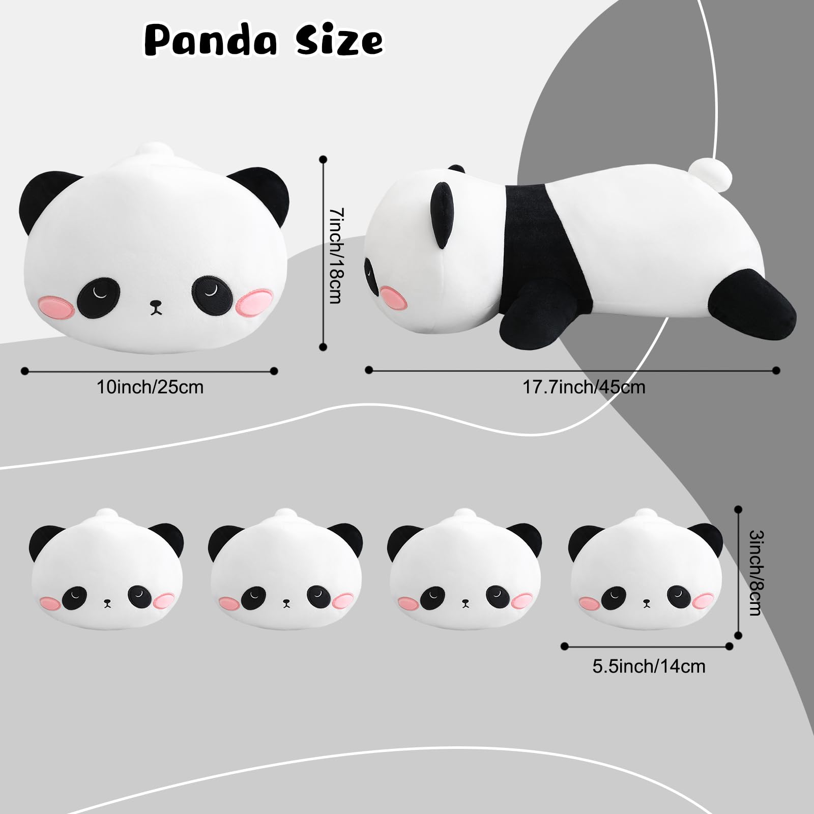 TOYSYM panda plush makes a delightful gift for kids on birthdays or Christmas