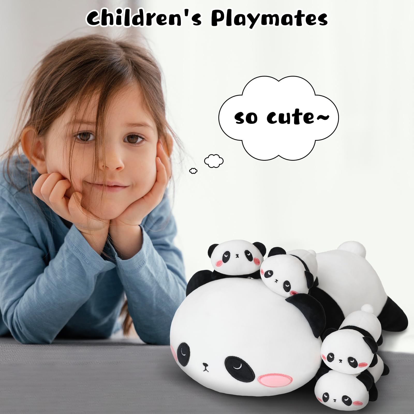 TOYSYM panda plush inspires imaginative play and storytelling