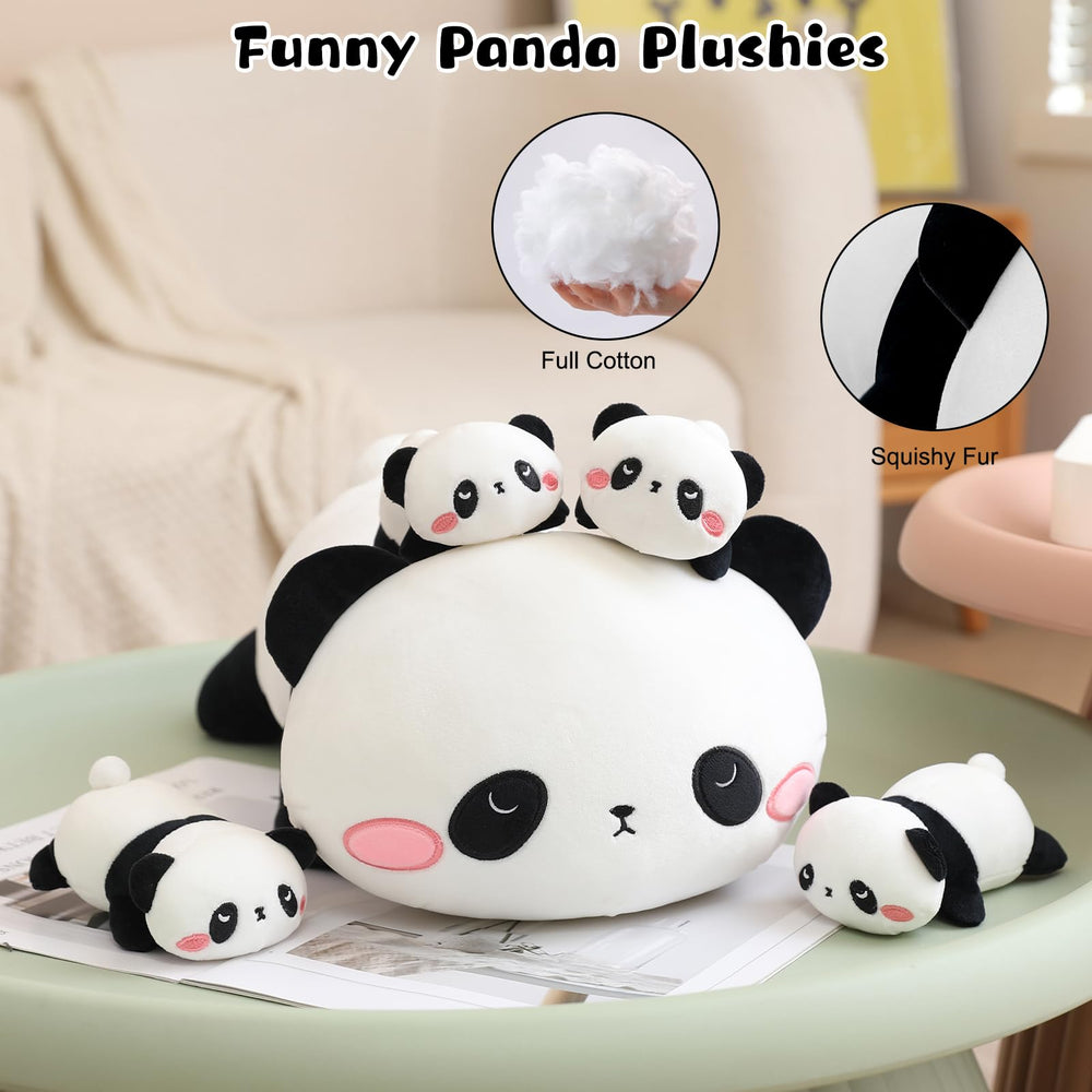 TOYSYM panda plush doubles as a comfy pillow and cuddly friend