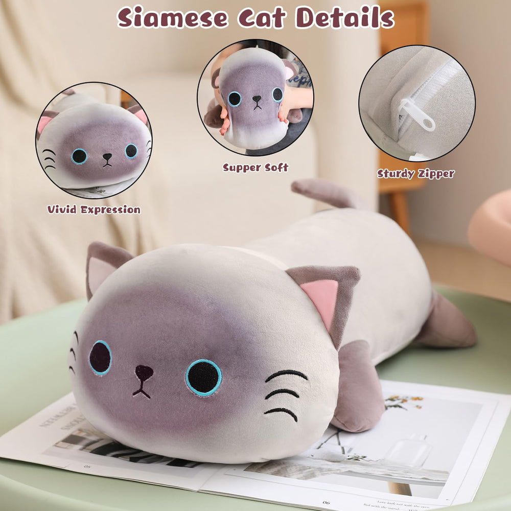 TOYSYM Siamese Cat Plush Baby 2 ready for play and comfort.