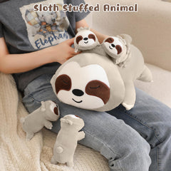 TOYSYM sloth plush pillow ready for comfy naps and warm decor.