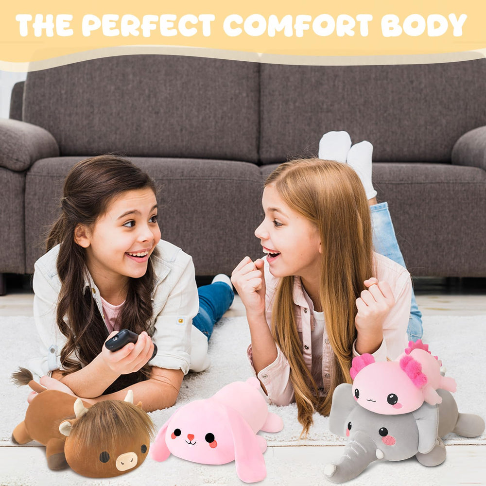 TOYSYM weighted elephant travel companion travels easily for on the go relaxation
