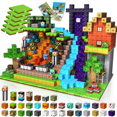 ToyUnited 200pcs magnetic blocks in use for creative play and spatial exploration.